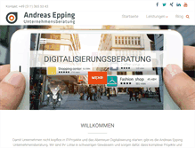 Tablet Screenshot of andreas-epping.com